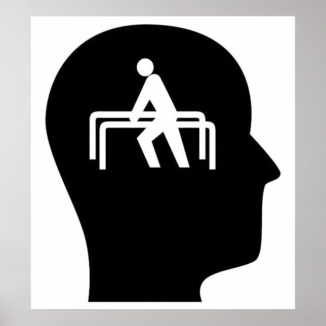 Affiches Penser à la physiothérapie (Devant)