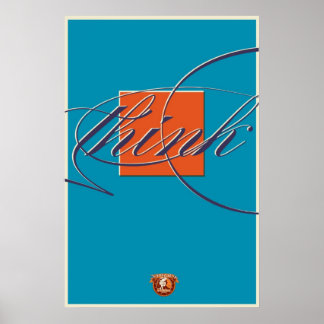 Affiches Penser à l'extérieur de la boîte -Imprimer