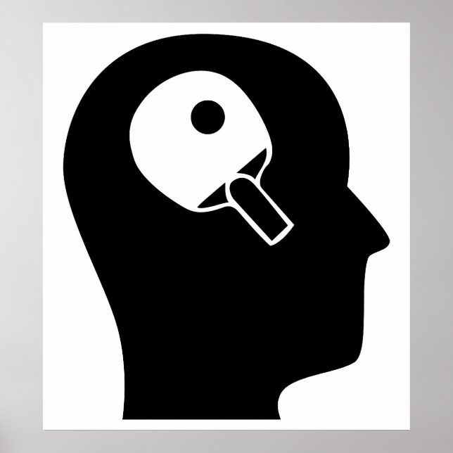 Affiches Pensez Au Tennis De Table (Devant)