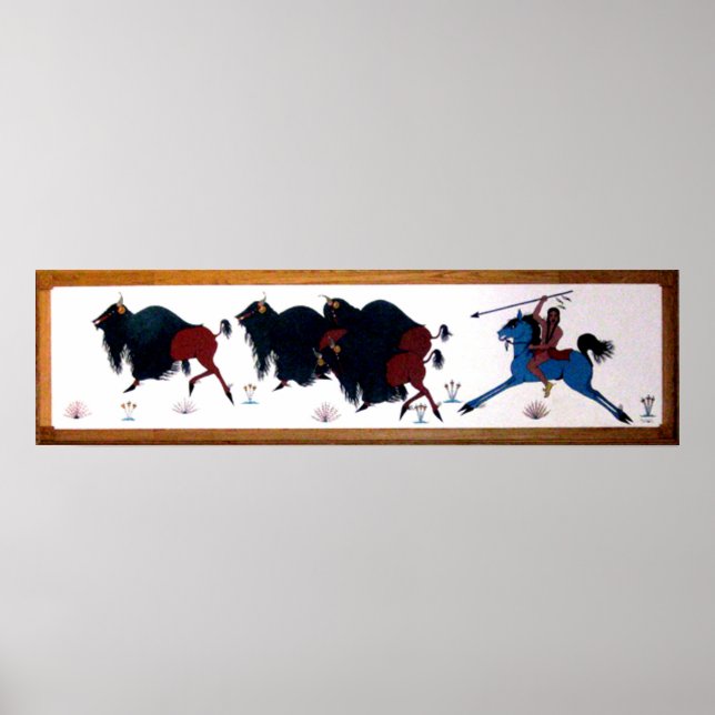 Affiches Pep Charlee Buffalo Chasse murale (Devant)