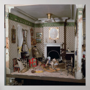 Affiches Pépinière avec jouets de 'Miss Miles' House', 1890