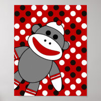Pépinière de singe Sock Wall Art
