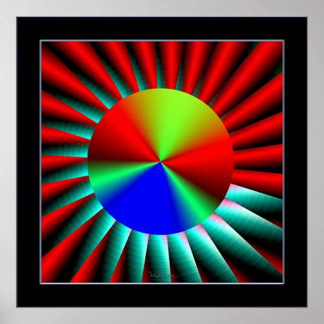 Affiches Perception de la profondeur de distance (Devant)