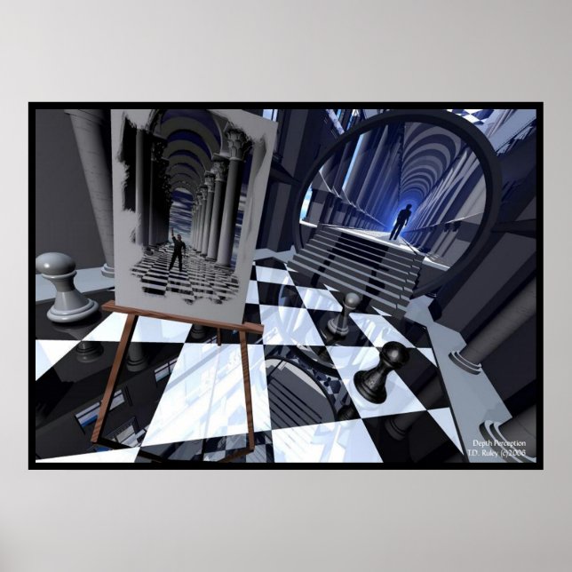 Affiches Perception de profondeur (Devant)