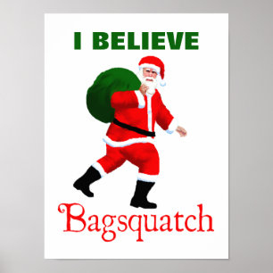 Affiches Père Noël - Bagsquatch