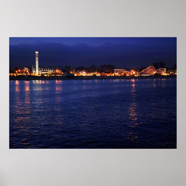 Affiches Père Noël Cruz Boardwalk à Night (Devant)