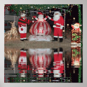 Affiches Père Noël et Mme Claus