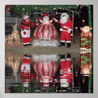 Affiches Père Noël et Mme Claus