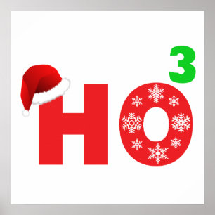 Affiches Père Noël rit à noël