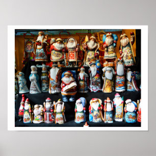 Affiches pères noël russes