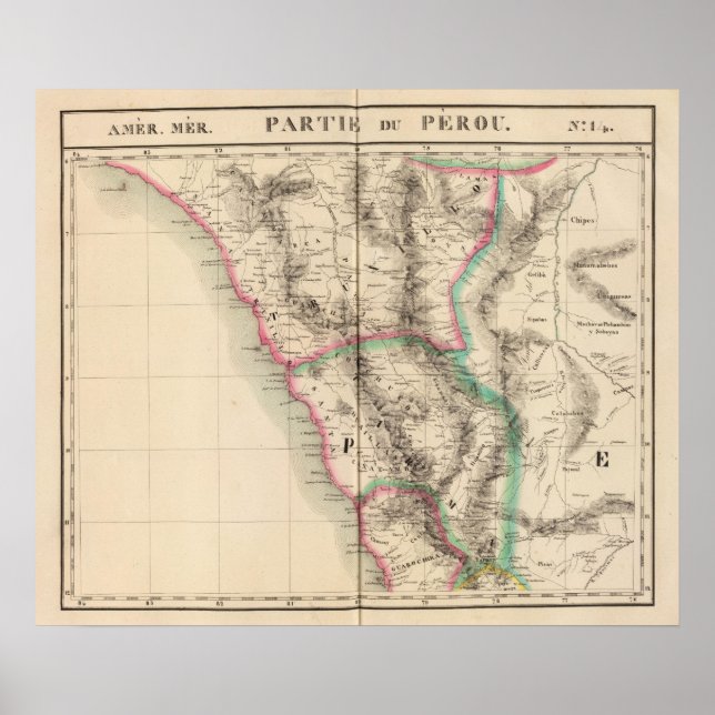 Affiches Pérou, Amérique du Sud 14 (Devant)