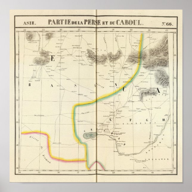 Affiches Perse, Kaboul Asie 66 (Devant)