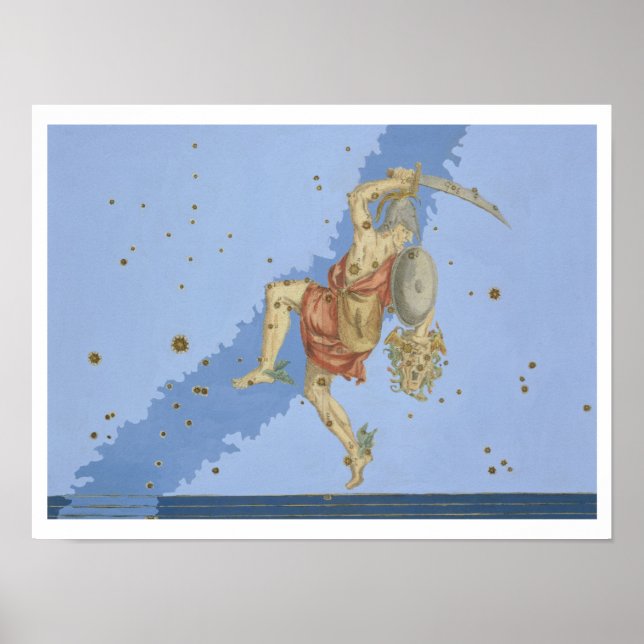 Affiches Persée with the head of Medusa, from 'Uranometria (Devant)