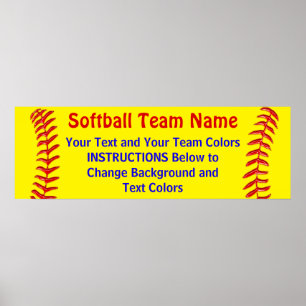 Affiches personnalisables du base-ball votre texte