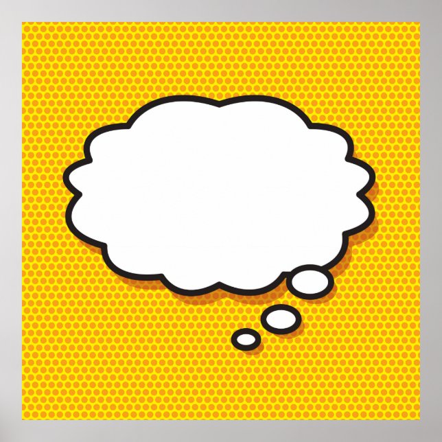 Affiches Personnalisé Ce que je pense (Devant)