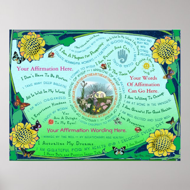 Affiches Personnaliser d'une affirmation de jardin Sunrise (Devant)