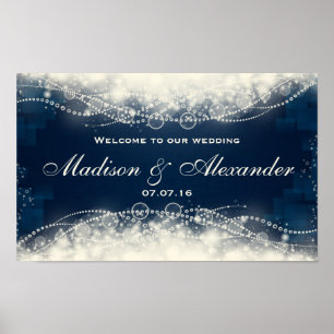 Affiches Personnaliser Elegant Lace and Pearls Mariage