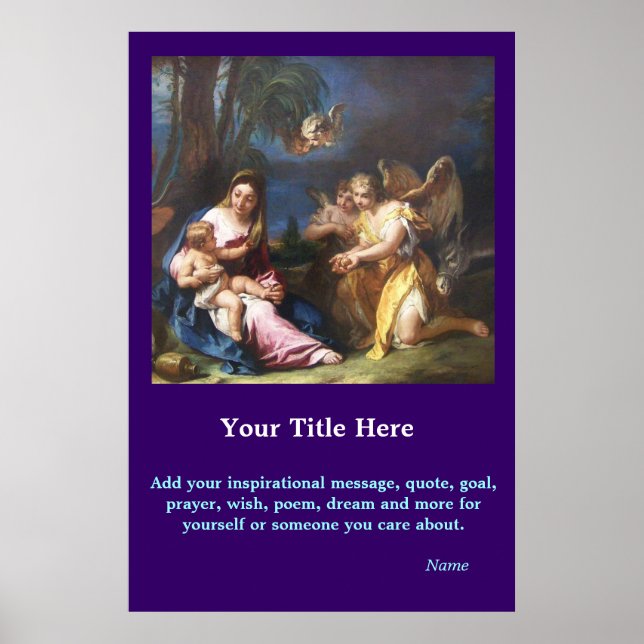 Affiches PersonnaliserABLE - Marie et enfant (Devant)