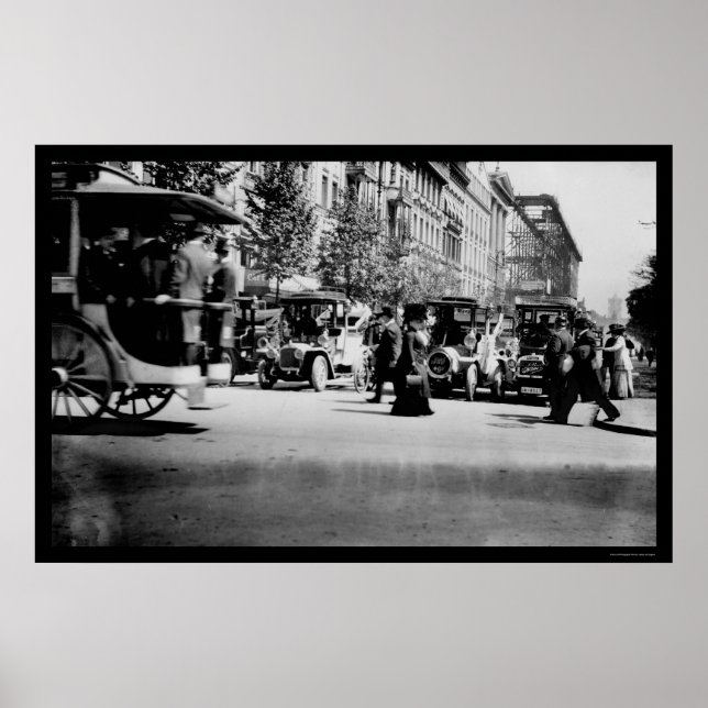 Affiches Personnes et trafic à Berlin, Allemagne 1913 (Devant)