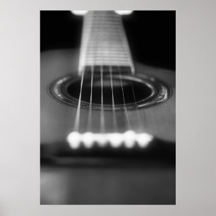 Affiches perspective de guitare acoustique