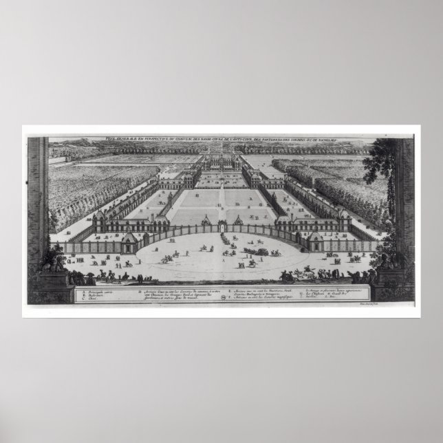 Affiches Perspective générale Vue du château (Devant)
