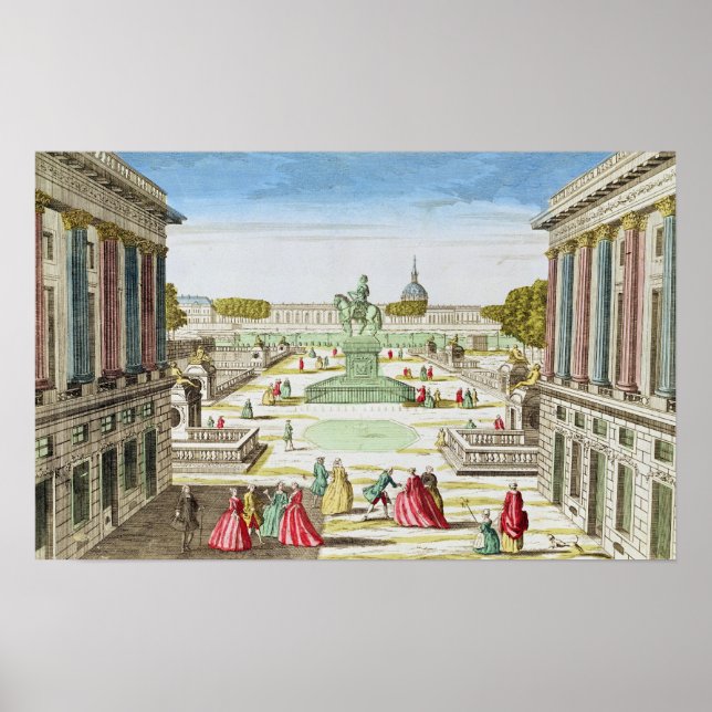 Affiches Perspective Vue de la place Louis XV (Devant)