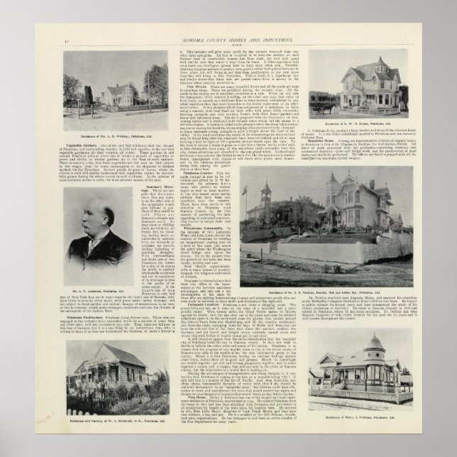 Affiches Petaluma Residences, Californie (Devant)