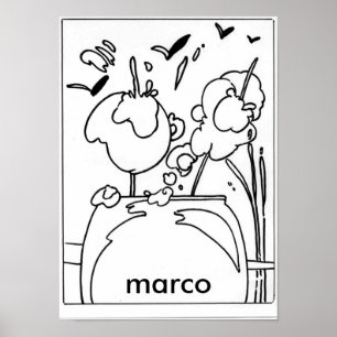 Affiches Peter Max style dessin signé original