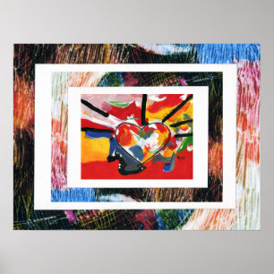 Affiches Peter Max style original signé peinture acrylique