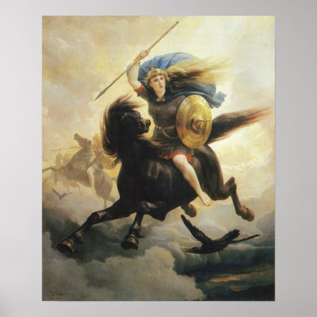 Affiches Peter Nicolai Arbo - Valkyrien (Devant)