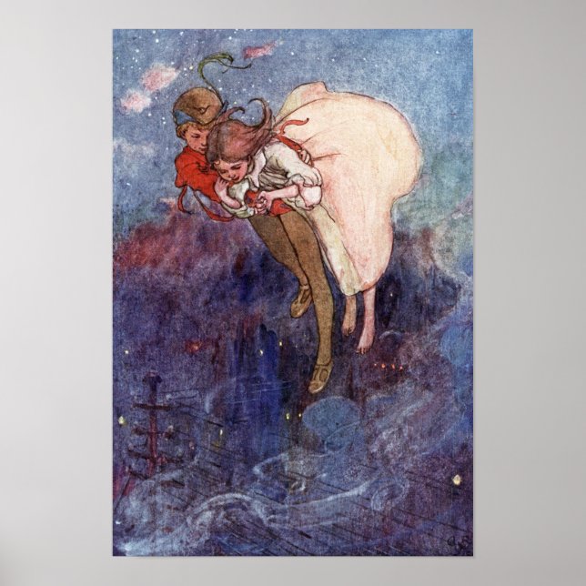 Affiches Peter Pan et Wendy par Alice B. Woodward (Devant)