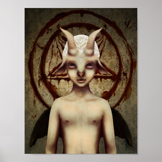 AFFICHES PETIT BAPHOMET (Devant)