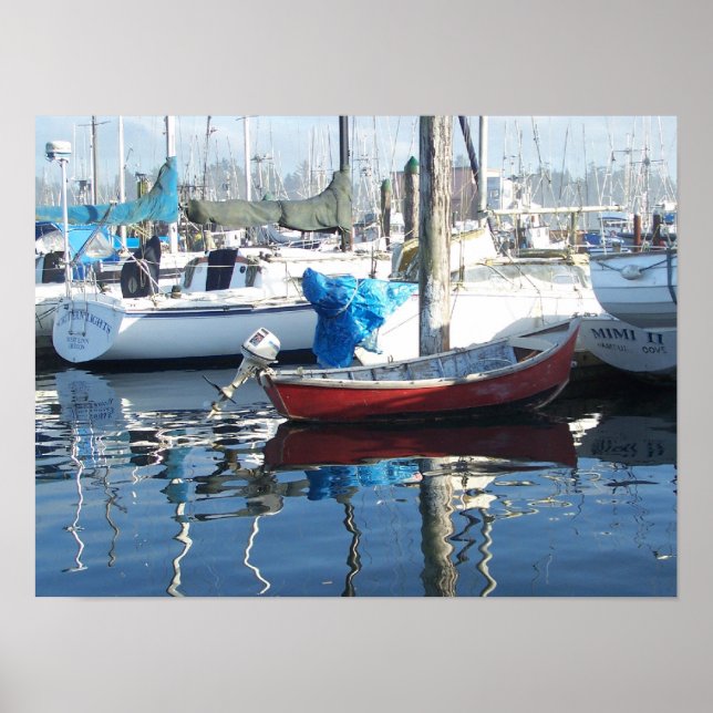 Affiches Petit bateau rouge (Devant)