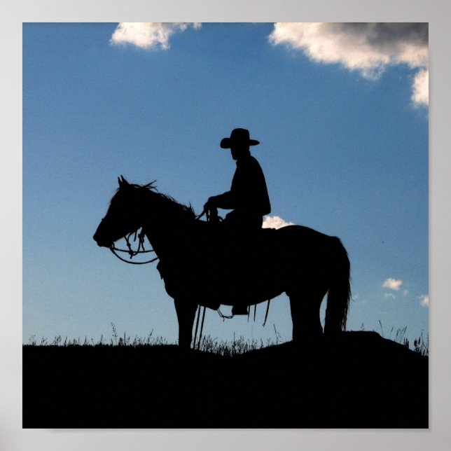 Affiches Petit cow-boy Sunset (Devant)