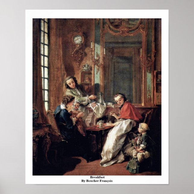 Affiches Petit Déjeuner De Boucher François (Devant)