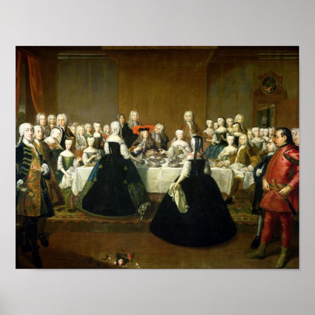 Affiches Petit déjeuner mariage (Devant)