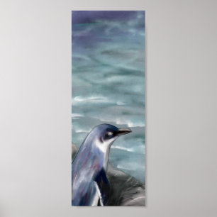 Affiches Petit pingouin bleu