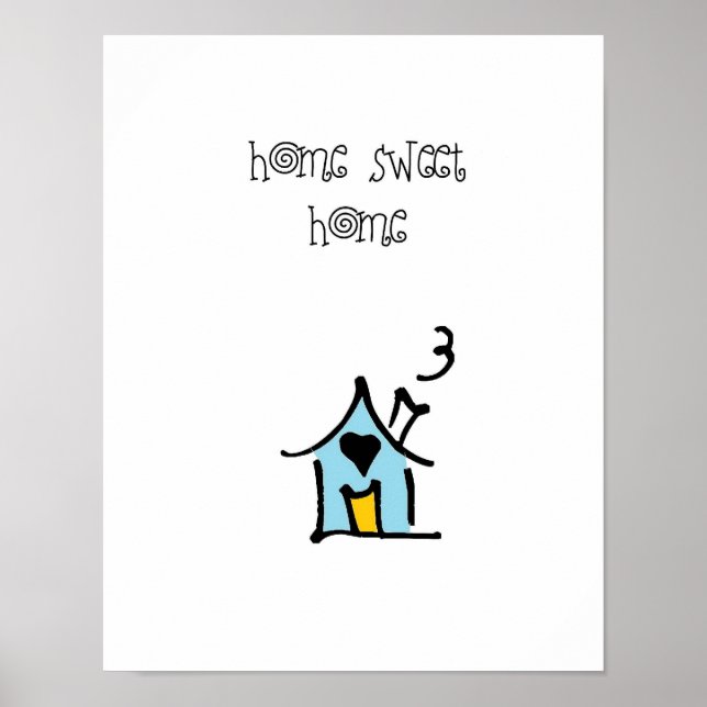 Affiches petit wobblie maison douce (Devant)