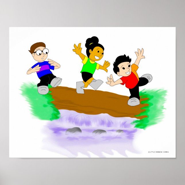 Affiches Petite bande dessinée Arc-en-ciel : Marcher sur l' (Devant)