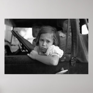 Affiches Petite fille triste, 1938