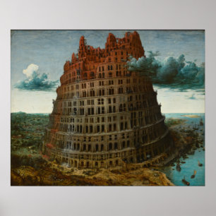 Affiches Petite tour de Babel par Pieter Bruegel l'Ancien