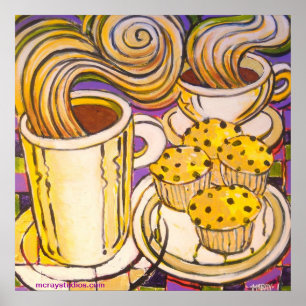 Affiches "Petits pains de myrtille "