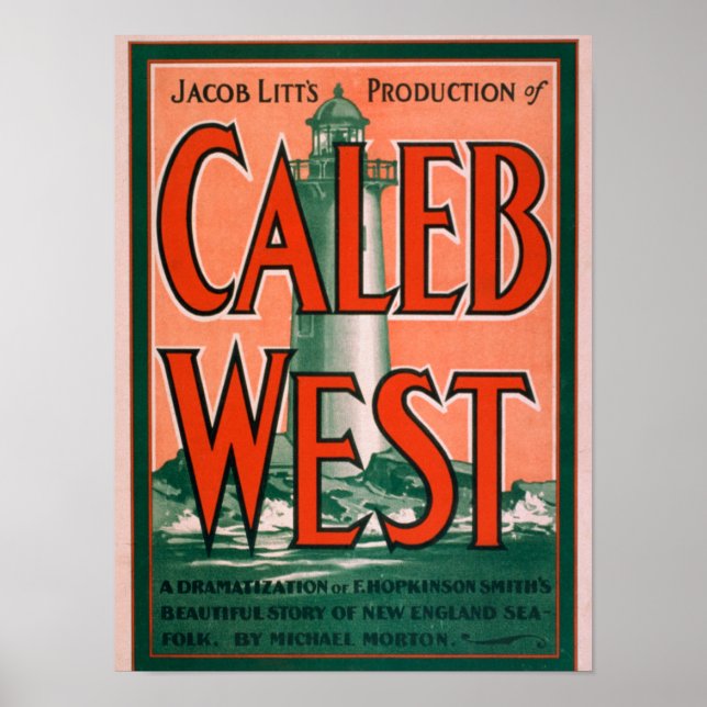 Affiches Phare "Caleb West" Nouvelle-Angleterre Sea Folk (Devant)