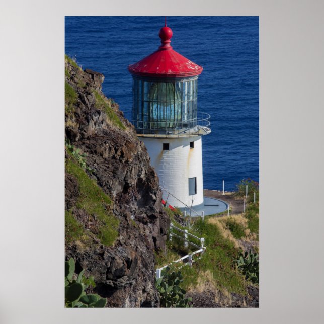 Affiches Phare côtier, Hawaï (Devant)