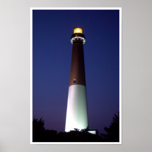 Affiches Phare de Barnegat la nuit