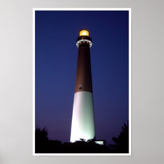 Affiches Phare de Barnegat la nuit