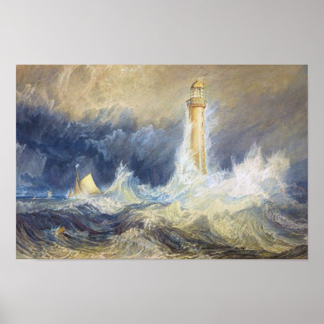 Affiches Phare de Bell Rock Joseph Mallord William Turner (Devant)