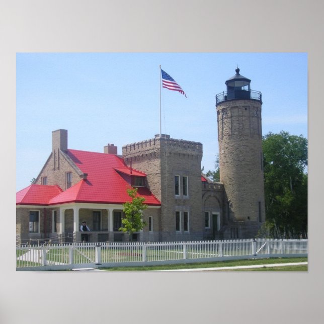 Affiches Phare de Mackinac (Devant)