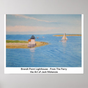 Affiches Phare de Nantucket II - Vue depuis le ferry