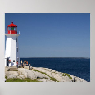 Affiches Phare de Peggy's Cove, Nouvelle-Écosse, Canada.